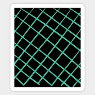 Pattern checked green Sticker